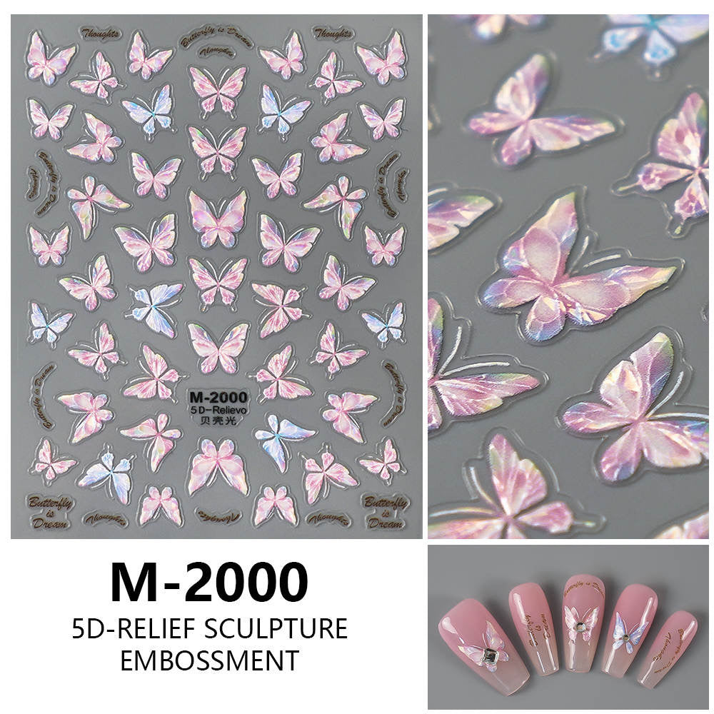 Nail Sticker 5D Butterfly M2000 Premier Nail Supply