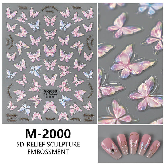 Nail Sticker 5D Butterfly M2000 Premier Nail Supply