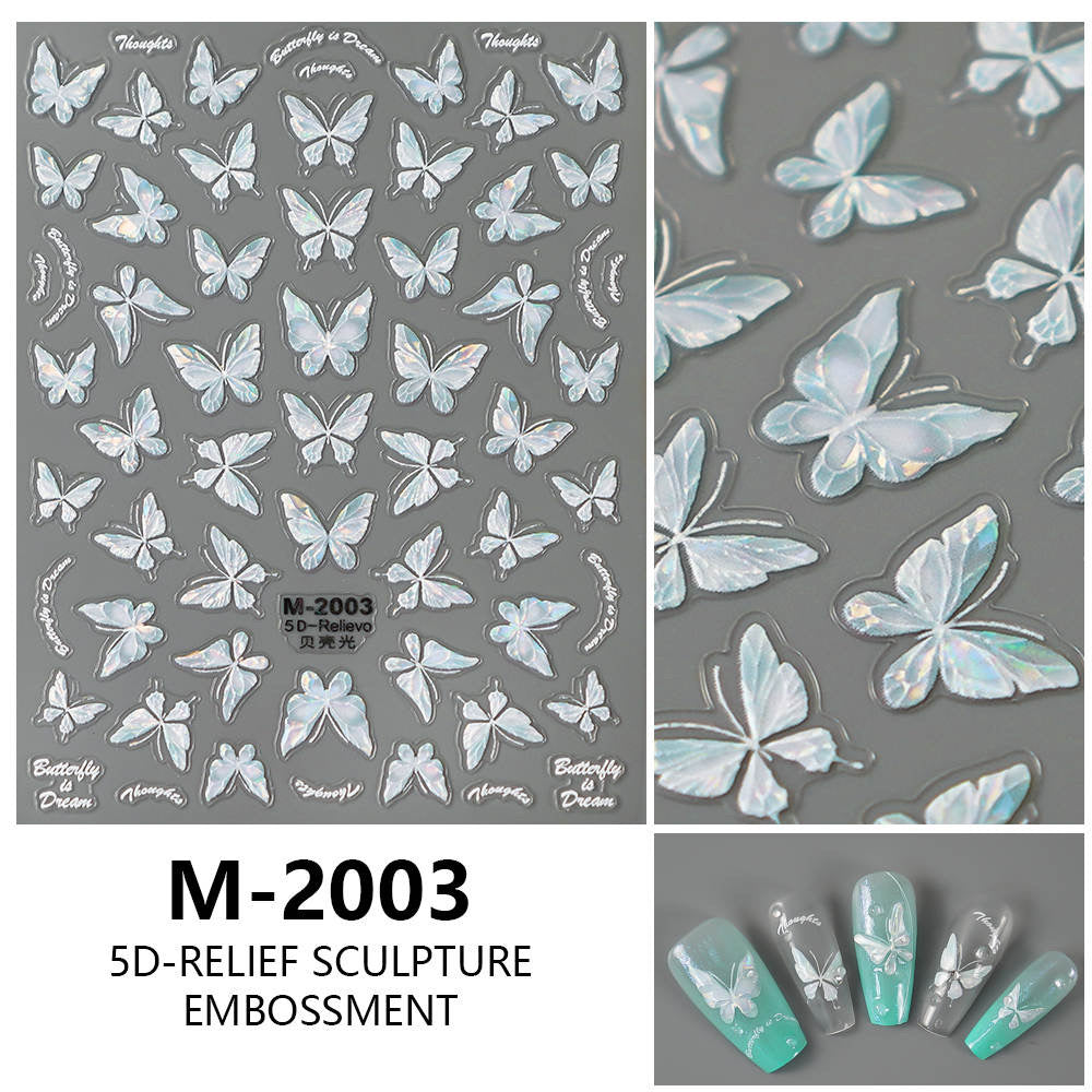 Nail Sticker 5D Butterfly M2003 Premier Nail Supply