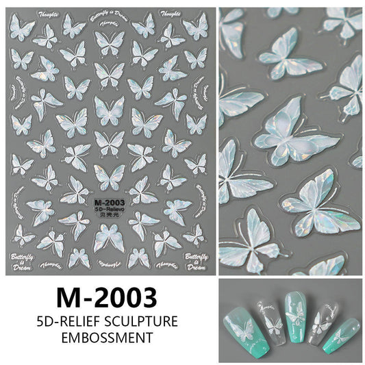 Nail Sticker 5D Butterfly M2003 Premier Nail Supply