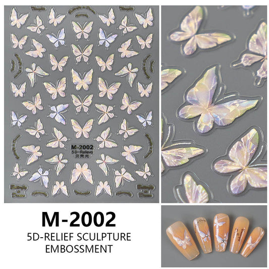 Nail Sticker 5D Butterfly M2002 Premier Nail Supply