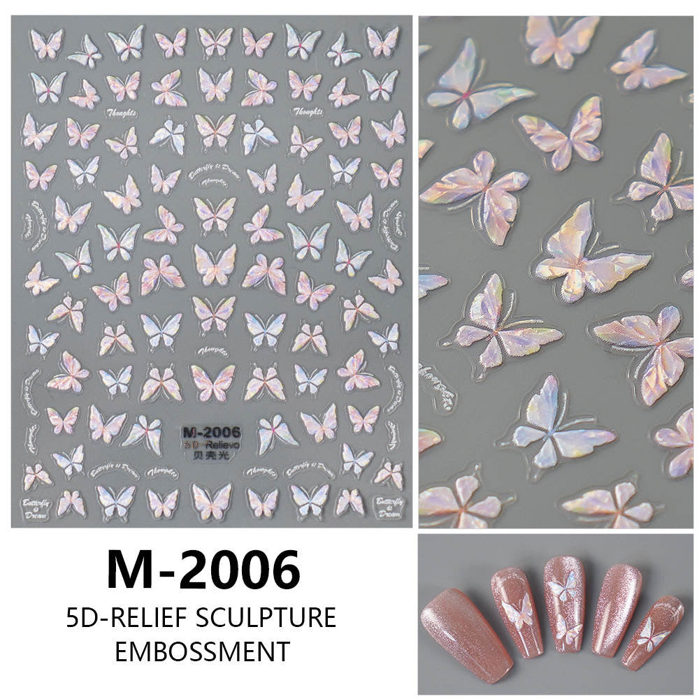 Nail Sticker 5D Butterfly M2006 Premier Nail Supply
