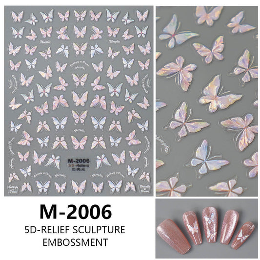 Nail Sticker 5D Butterfly M2006 Premier Nail Supply