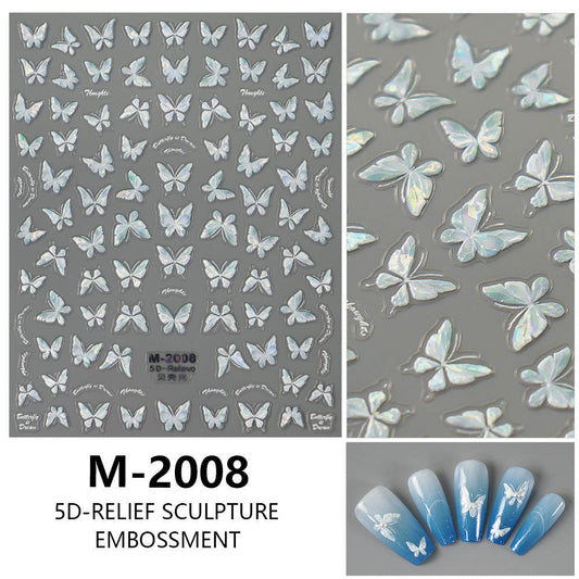 Nail Sticker 5D Butterfly M2008 Premier Nail Supply