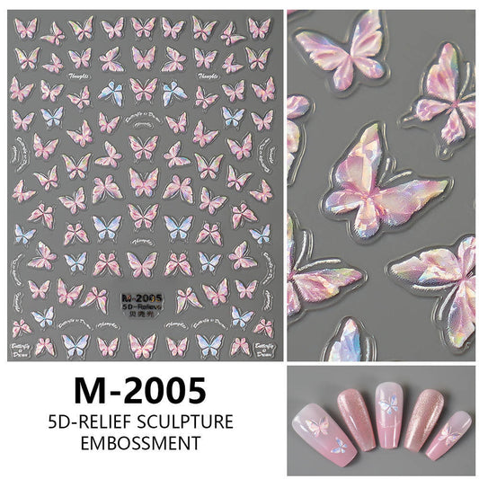 Nail Sticker 5D Butterfly M2005 Premier Nail Supply
