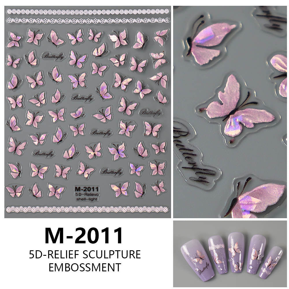 Nail Sticker 5D Butterfly M2011 Premier Nail Supply