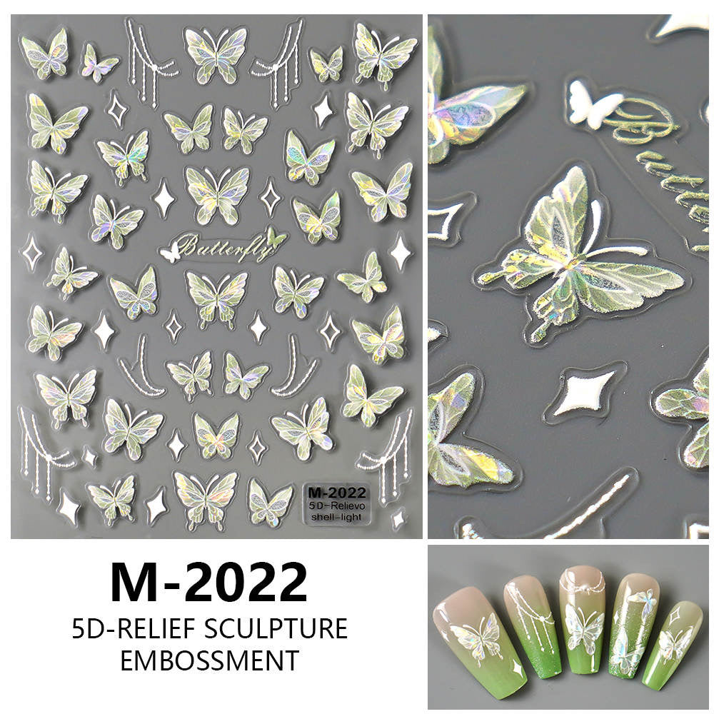 Nail Sticker 5D Butterfly M2022 Premier Nail Supply