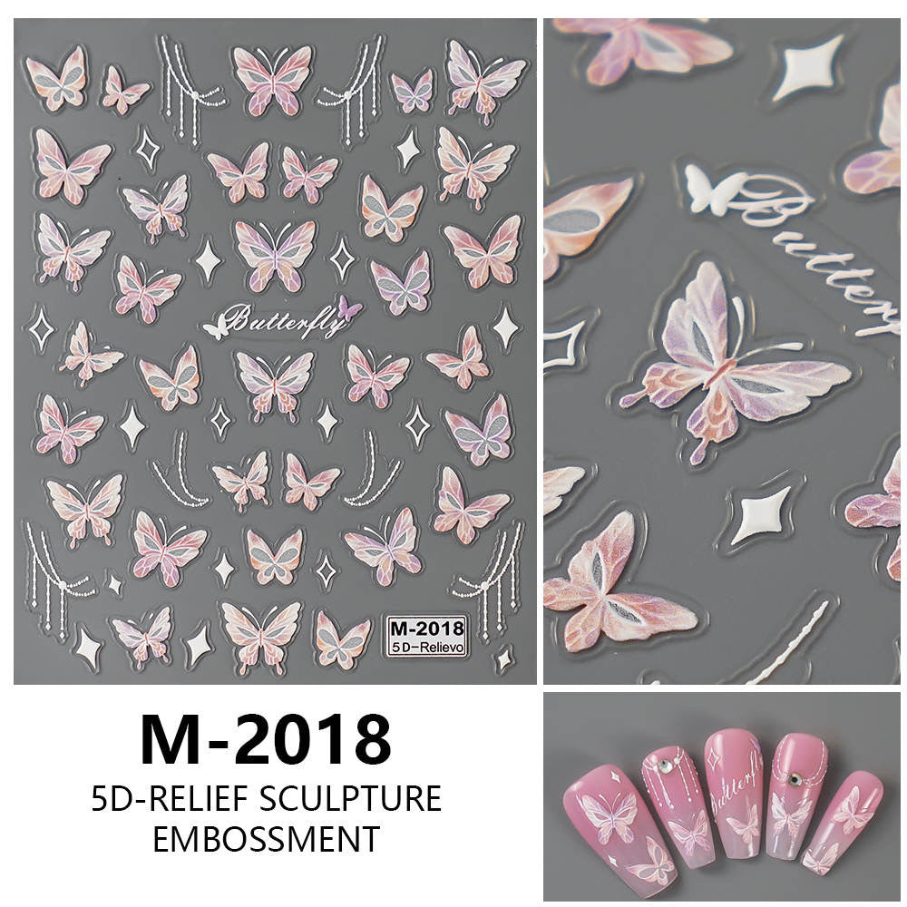 Nail Sticker 5D Butterfly M2018 Premier Nail Supply