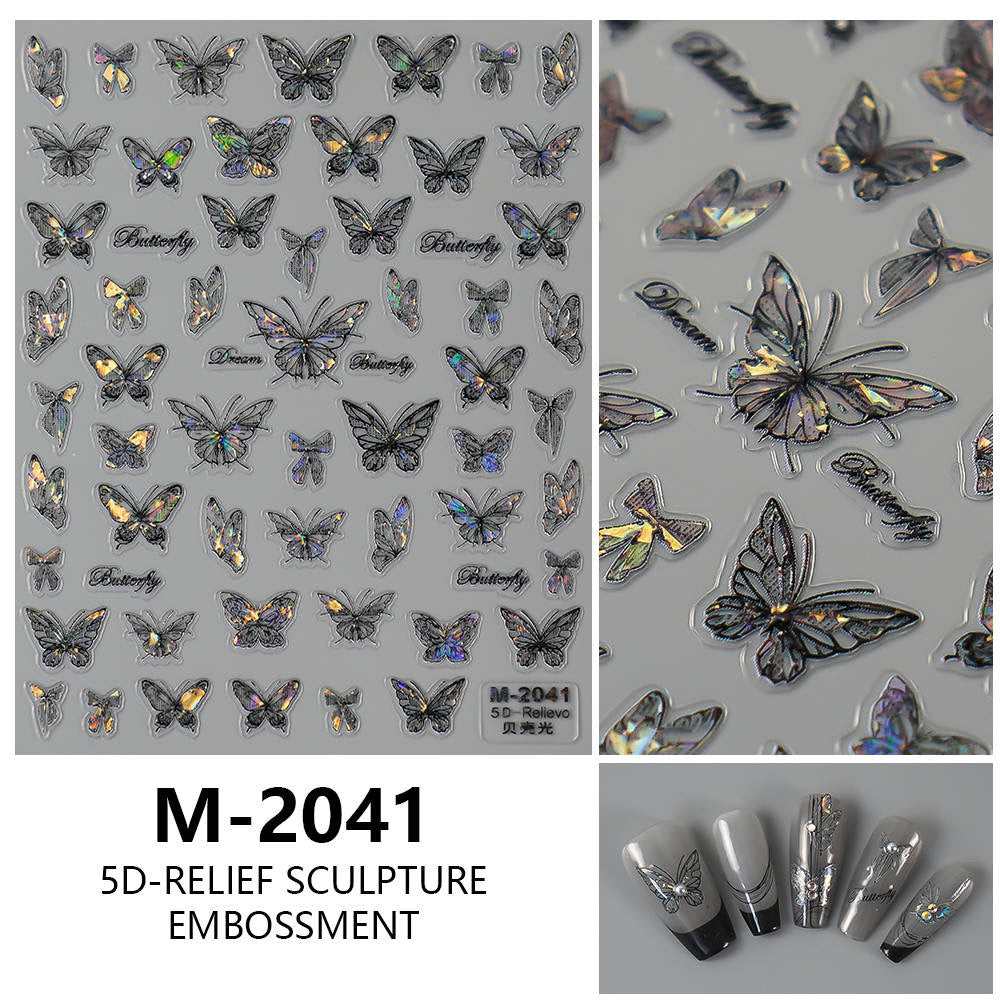 Nail Sticker 5D Butterfly M2041 Premier Nail Supply