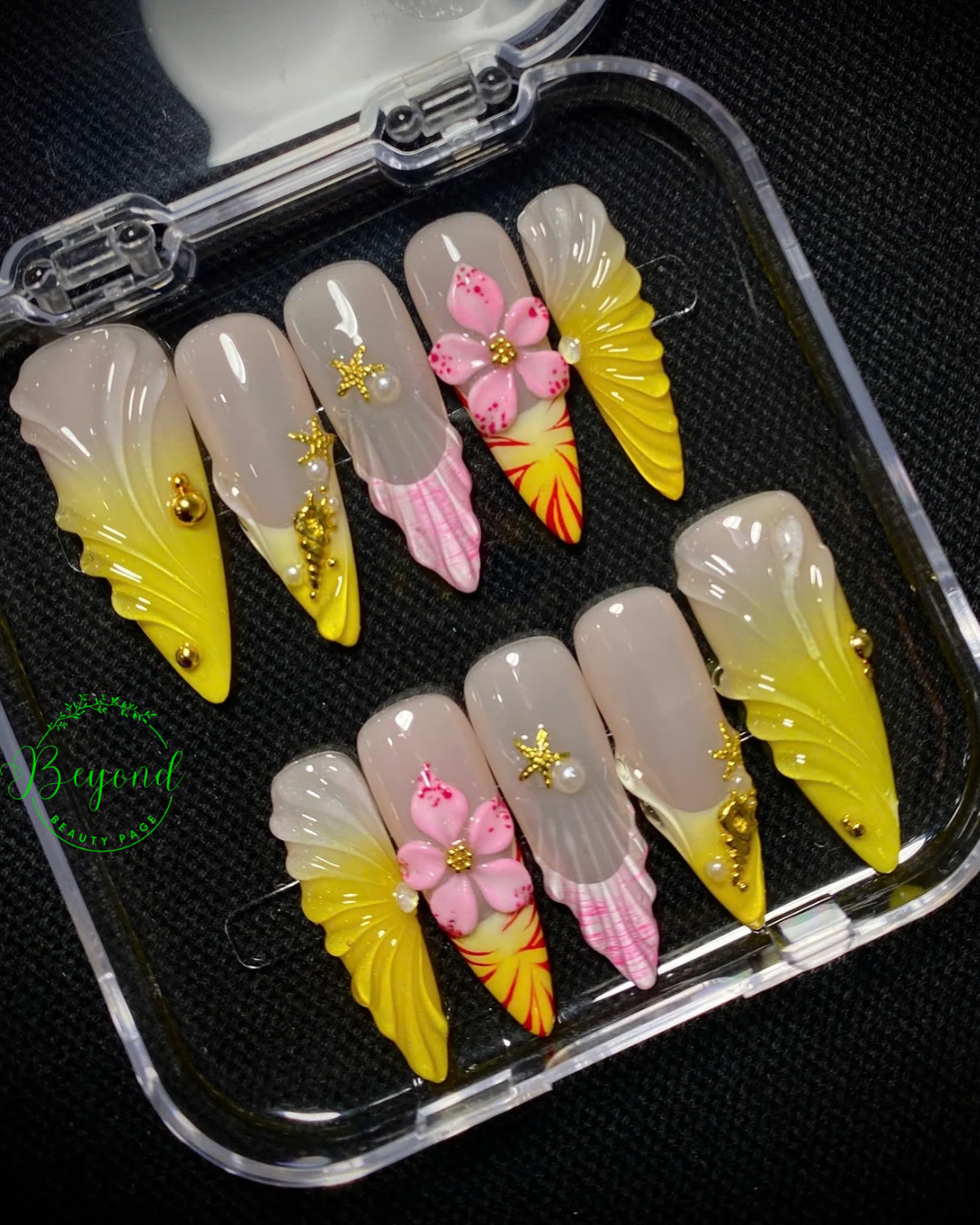 Handmade Luxury Press on nail Beyond Beauty Page