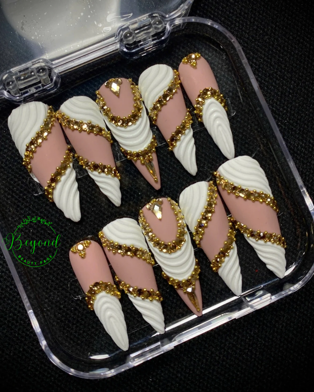 Handmade Luxury Press on nail Beyond Beauty Page