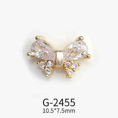 Nail Charm Diamond Bow Tie 2pcs/bag Beyond Beauty Page