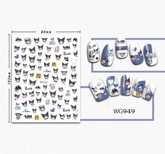 Nail Sticker Kuromi WG949 Premier Nail Supply