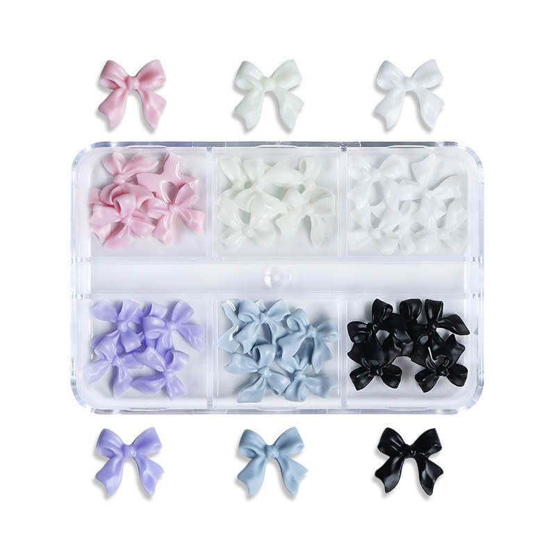 Nail Charm Resin Bow Mix Colors Premier Nail Supply