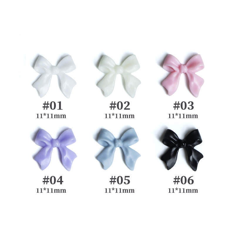 Nail Charm Resin Bow Mix Colors Premier Nail Supply