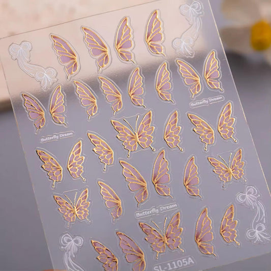 Nail Sticker Butterfly Dream #SL1105A Premier Nail Supply