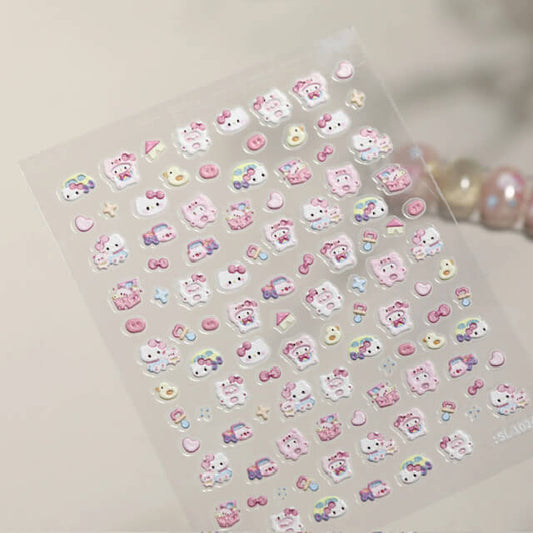 Nail Sticker 5D Embossed Pink #SL1024 Premier Nail Supply