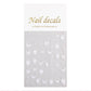 Nail Sticker White Rose with Butterfly #DH724 Premier Nail Supply