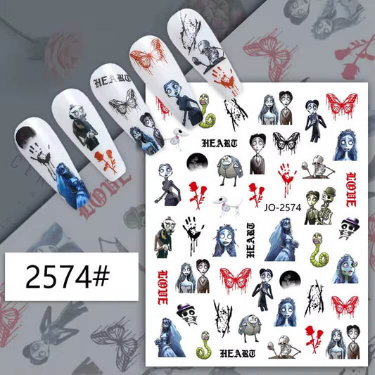 Nail Sticker Halloween Nightmare Before Christmas #JO2574 Premier Nail Supply