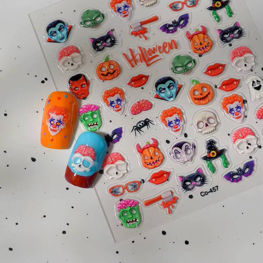 Nail Sticker Halloween Dracula 6D #CO457 Premier Nail Supply