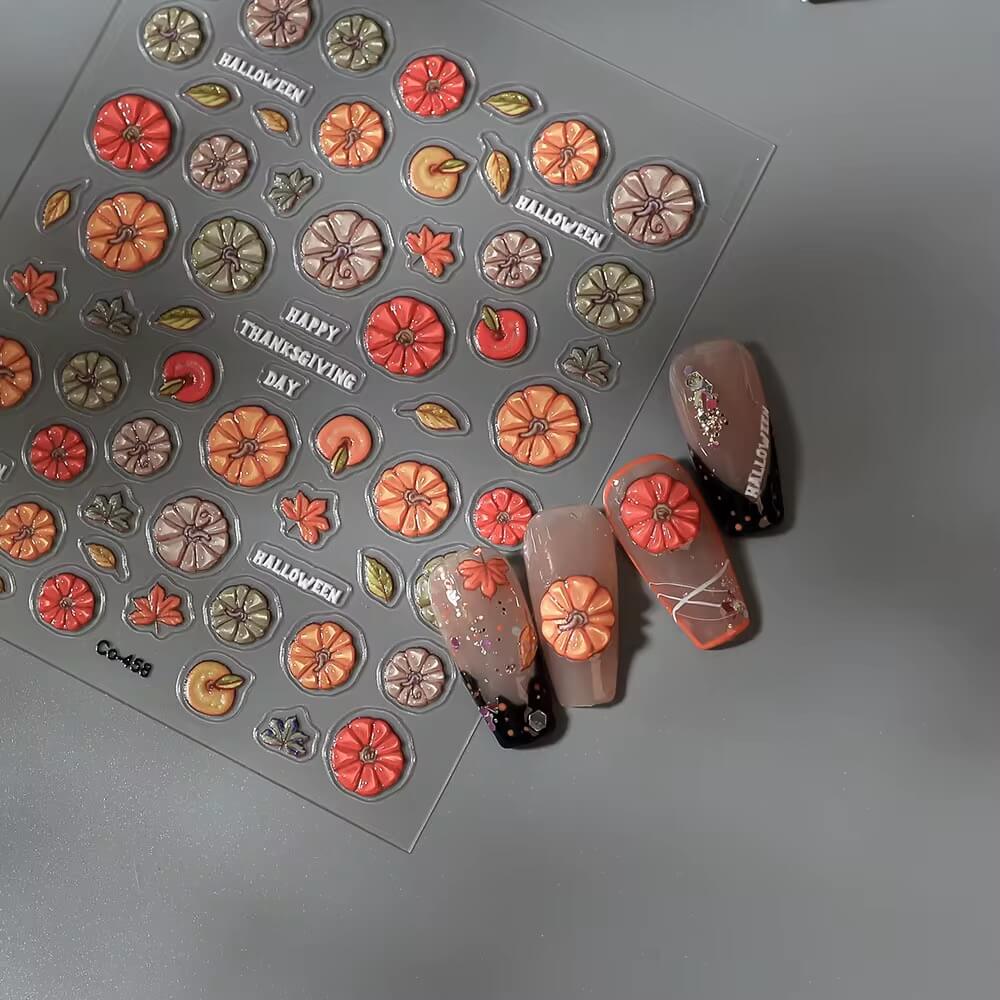 Nail Sticker Thanksgiving 6D #CO458 Premier Nail Supply