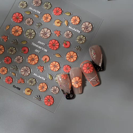 Nail Sticker Thanksgiving 6D #CO458 Premier Nail Supply