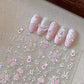 Nail Sticker Pink Flower #YT4104 Premier Nail Supply