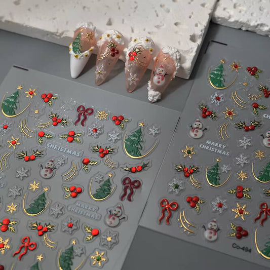Nail Sticker Merry Christmas #CO494 Premier Nail Supply