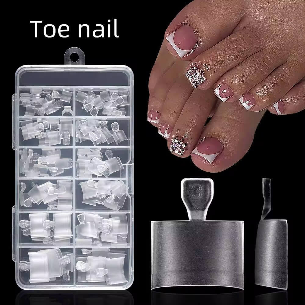 Toenail Tips Half Cover Square Extensions Premier Nail Supply