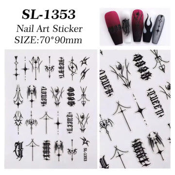 Nail Sticker Black Arrow  #SL1353 Premier Nail Supply