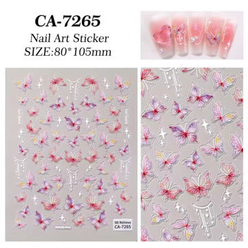 Nail Sticker Butterfly #CA7265 Premier Nail Supply