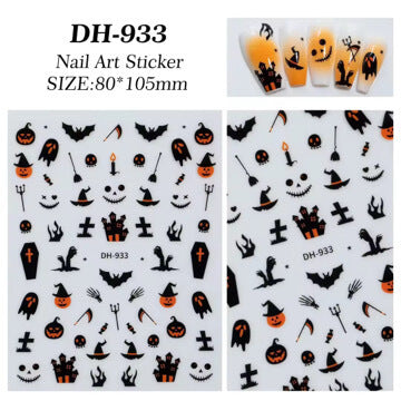 Nail Sticker Happy Halloweens #DH933 Premier Nail Supply