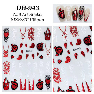 Nail Sticker Happy Halloweens #DH943 Premier Nail Supply