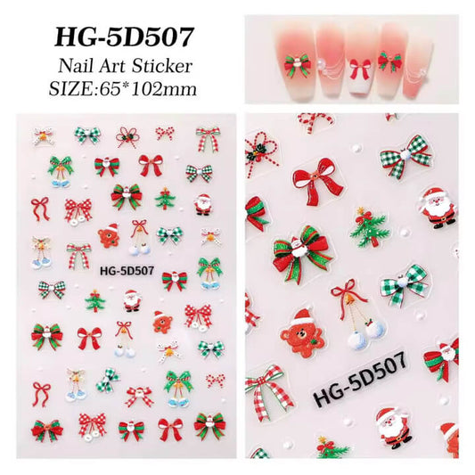 Nail Sticker Merry Christmas #HG5D507 Premier Nail Supply