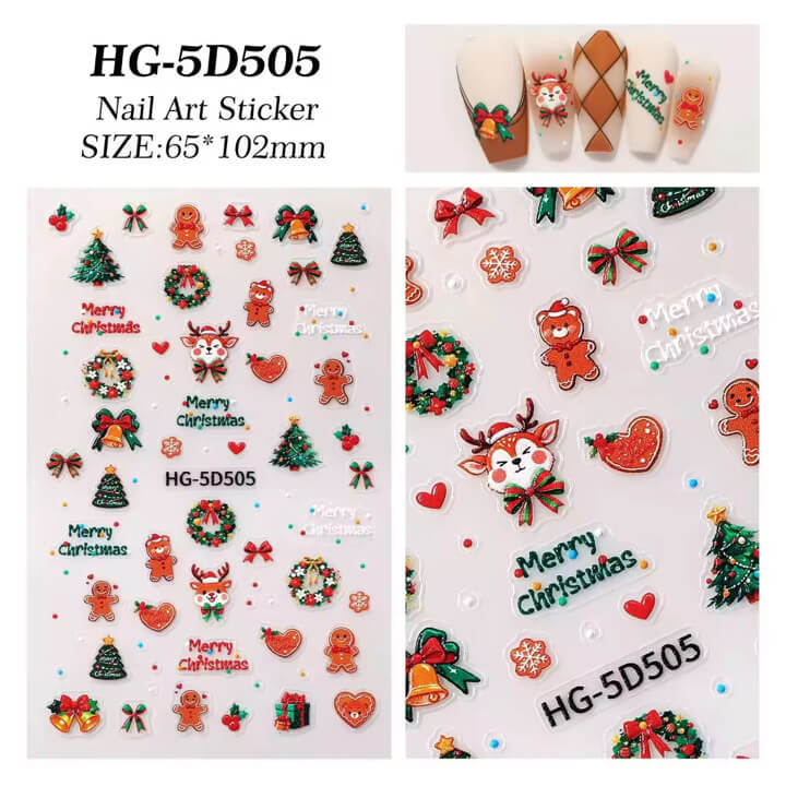 Nail Sticker Merry Christmas #HG5D505 Premier Nail Supply