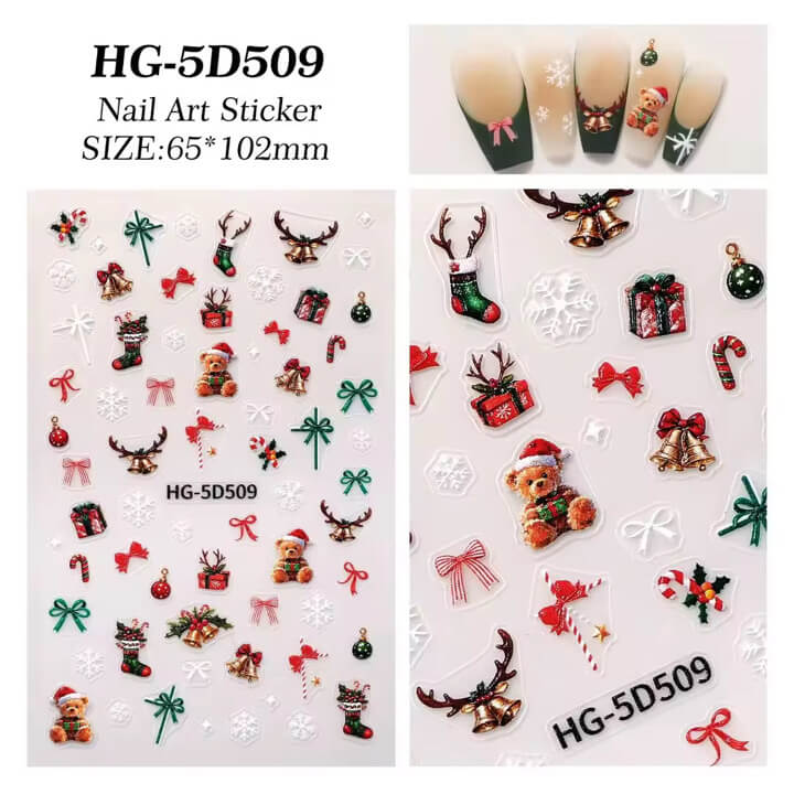 Nail Sticker Merry Christmas #HG5D509 Premier Nail Supply