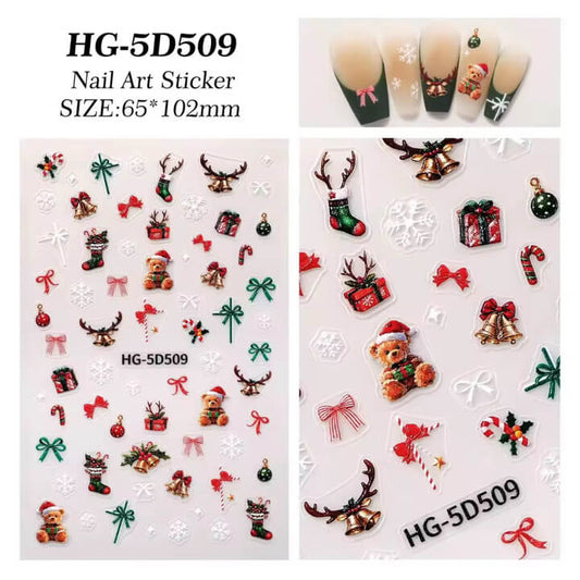 Nail Sticker Merry Christmas #HG5D509 Premier Nail Supply