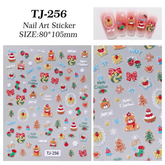 Nail Sticker Merry Christmas #TJ256 Premier Nail Supply