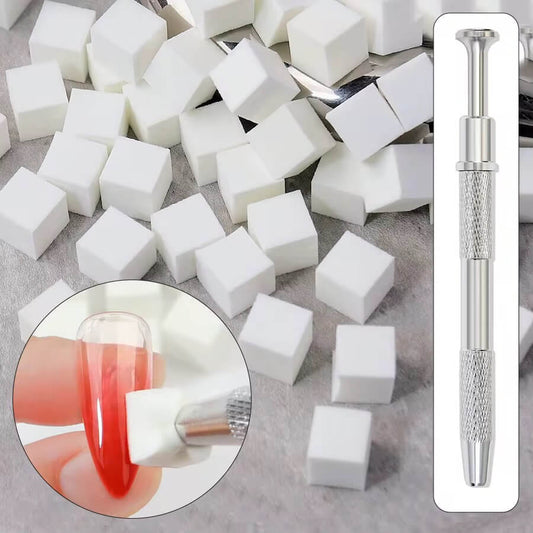 Nail Sponges for Ombre with 1 Claw Metal Grabbing Pen Beyond Beauty Page