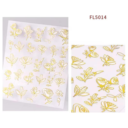 Nail Sticker Flowers #FL5014 Premier Nail Supply