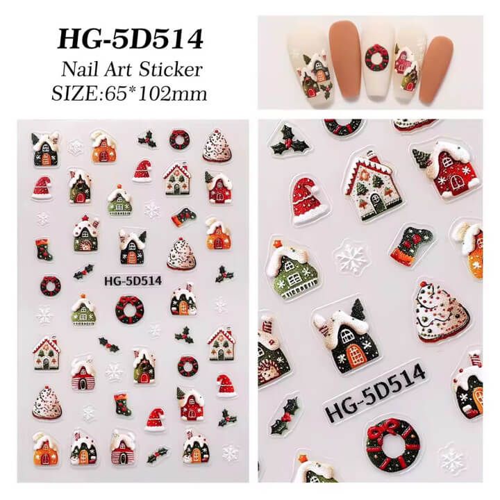 Nail Sticker Merry Christmas #HG5D514 Premier Nail Supply