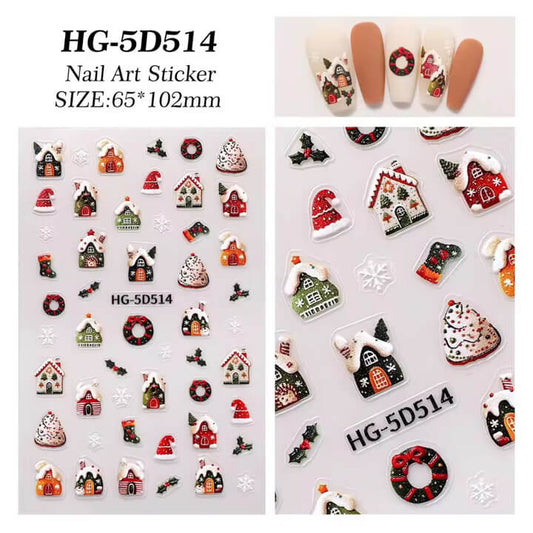 Nail Sticker Merry Christmas #HG5D514 Premier Nail Supply