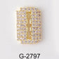 Nail Charm Razor Blade with Rhinestone 2pcs/Bag Premier Nail Supply