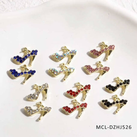 Nail Charm Gold High Heels Mix Colors 20pcs/Bag Beyond Beauty Page