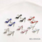 Nail Charm Silver High Heels Mix Colors 20pcs/Bag Premier Nail Supply