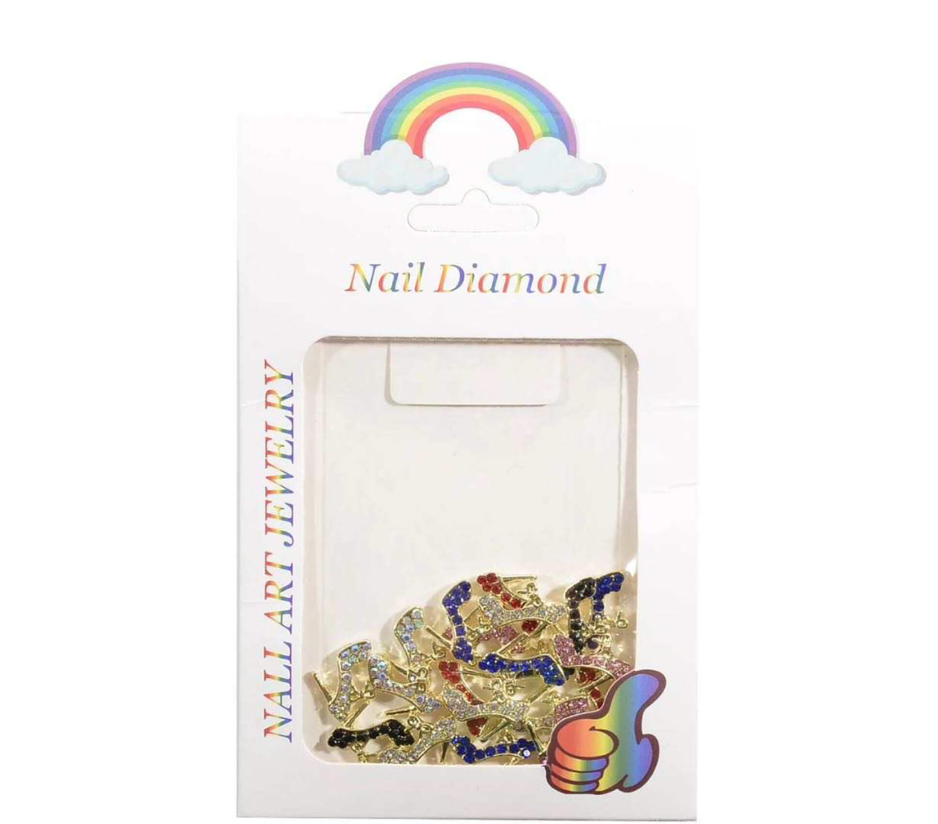 Nail Charm Gold High Heels Mix Colors 20pcs/Bag Beyond Beauty Page