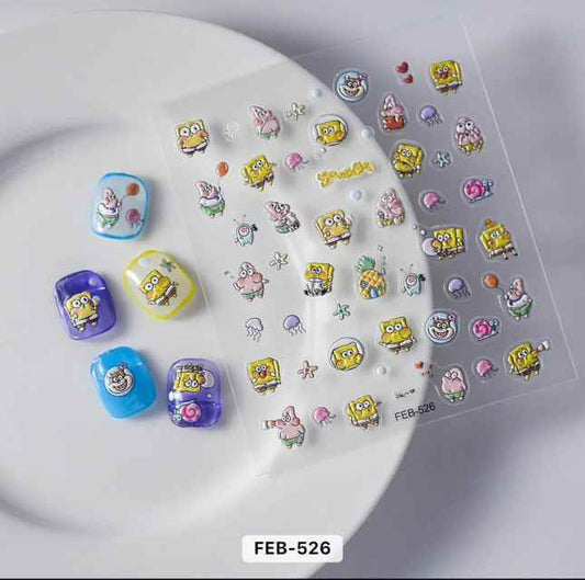Nail Sticker SpongeBob - FEB526 Premier Nail Supply