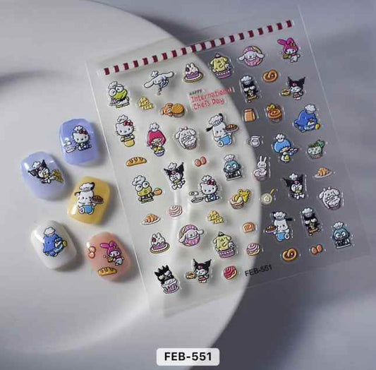 Nail Sticker Happy International Chefs Day - FEB551 Premier Nail Supply