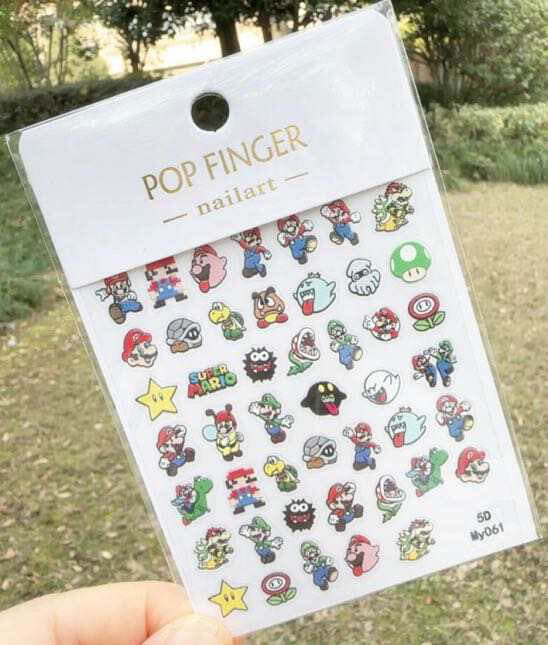 Nail Sticker Super Mario - 5DMY061 Premier Nail Supply