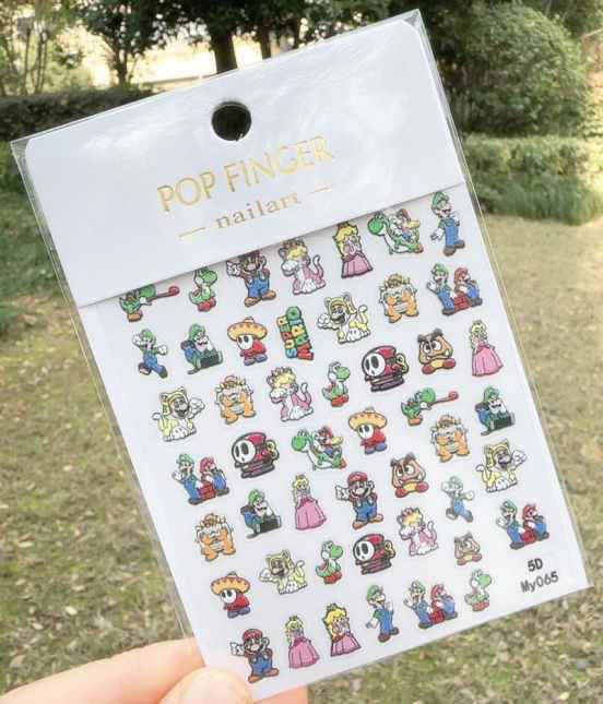 Nail Sticker Super Mario - 5DMY065 Premier Nail Supply